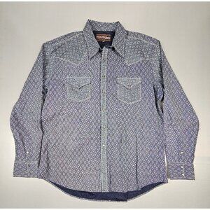 Rock & Roll Cowboy Western Shirt Mens‎ XL Button Up  Pearl Snap Aztec Cowboy